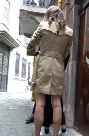 4K – 黑色高跟美腿苗条身材街拍美女 [1.14 GB/MP4]