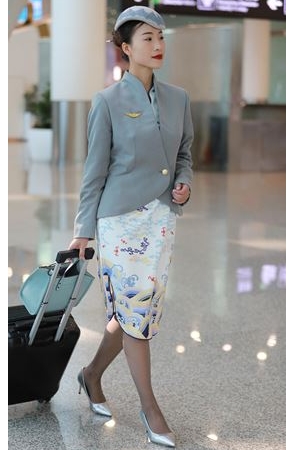 拉着行李箱的空乘小姐姐(87P)