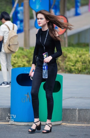 紧身牛仔裤，凉高（12）