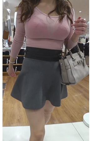 丰满的灰色短裙