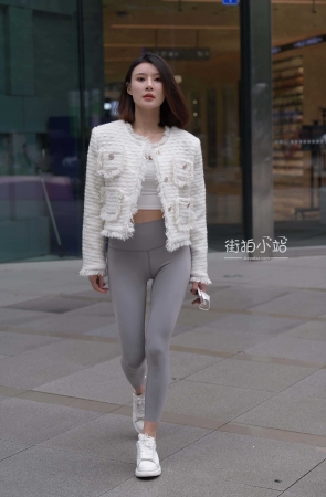 [一始专区] 灰色瑜伽裤美女 【图片➕视频】