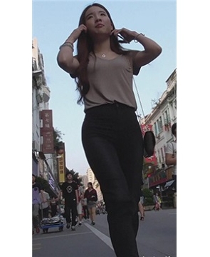 街拍极品长发苗条身材女神姐姐，笑容甜美。[754 MB]