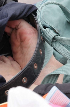 No121 细长的叠趾美足，藏着腋着也是要被拍的