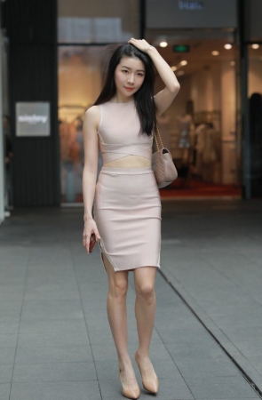 凯恩模拍作品  粉色裹身裙 [419P5V-18.0GB]