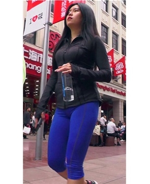 步伐矫健的紧身瑜伽裤圆臀MM [1.06 GB]