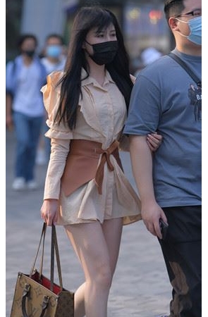 戴着口罩的漂亮小姐姐(112P)