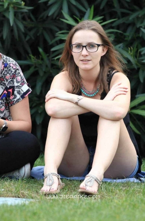 偶遇美腿迷人的金发洋妞