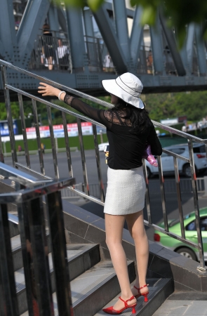 天桥偶遇，美腿，肉丝