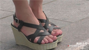 4k-诱人坡高跟凉鞋美足mm