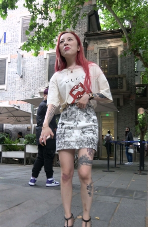 性感长腿短裙高跟美女