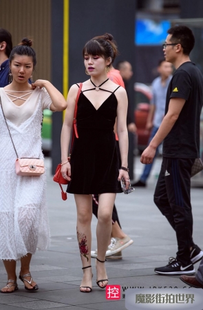 黑色吊带高跟鞋3A3590[124M]