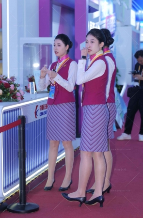 航空展超薄丝空姐