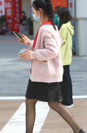 诱惑街拍黑丝短裙shaofu-14P