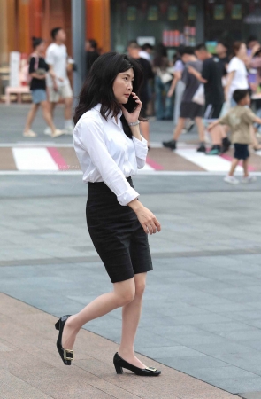 街拍肉丝职业装-16P