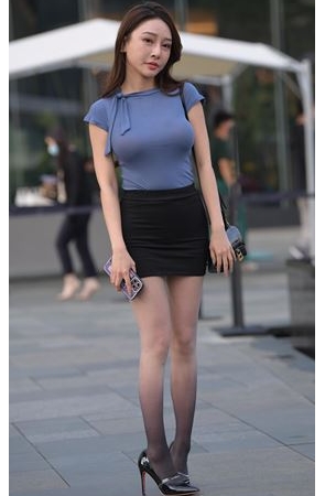 黑色包臀裙美女(152P)