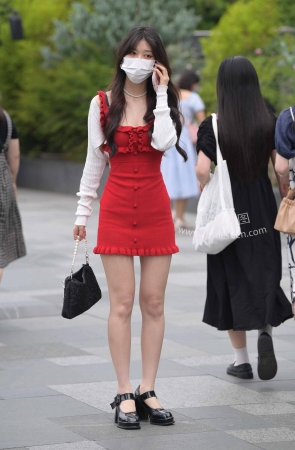 2264-14+49红裙女孩 15P