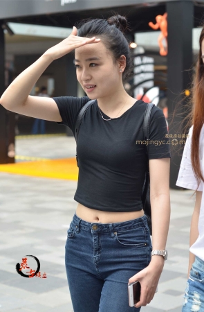 9-22 牛仔胸衣漏脐装