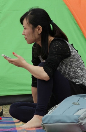 No341 短丝MM一直处在焦急的等人状态中