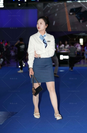 肉丝白衬衫制服销售顾问