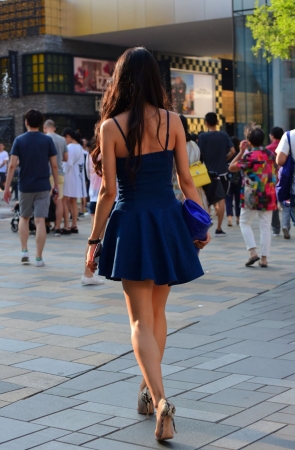 时尚性感的长腿美女