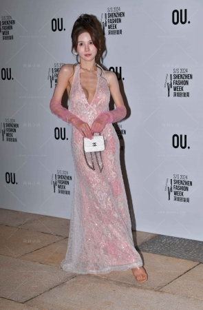 露背裙优雅晚装美女