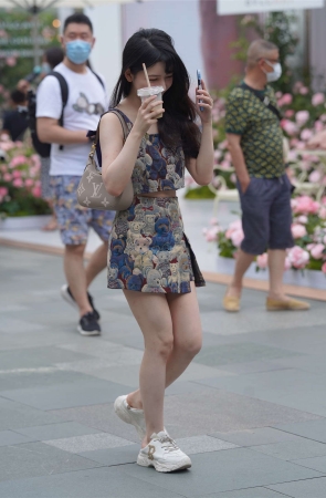 可爱卡通熊套装裙