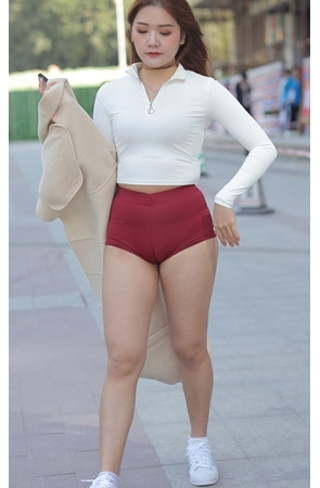 极品红色紧身月牙小姐姐【套图+视频】