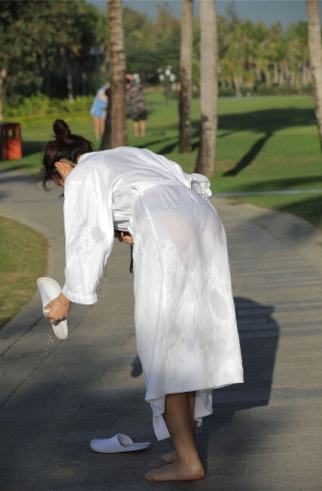 三亚旅拍 文文黑色比基尼