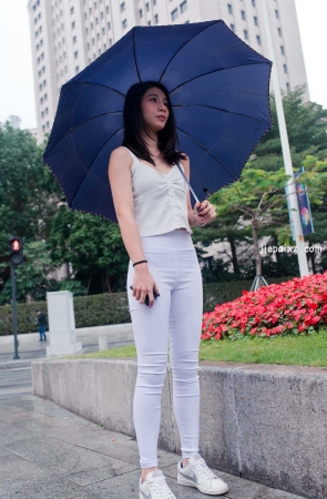 小棠紧身白裤【套图+视频】