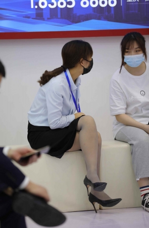 售 楼处销 shou灰 丝高 跟